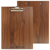 Solid Walnut Wood Menu Boards with Clip